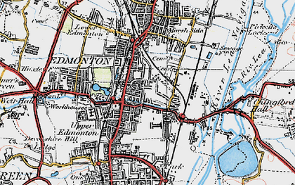 Old map of Upper Edmonton in 1920