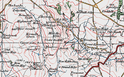 Old map of Brund Hays in 1923