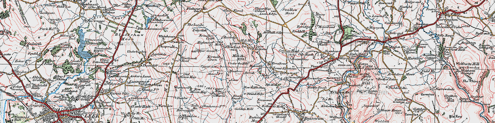 Old map of Brindley Croft in 1923