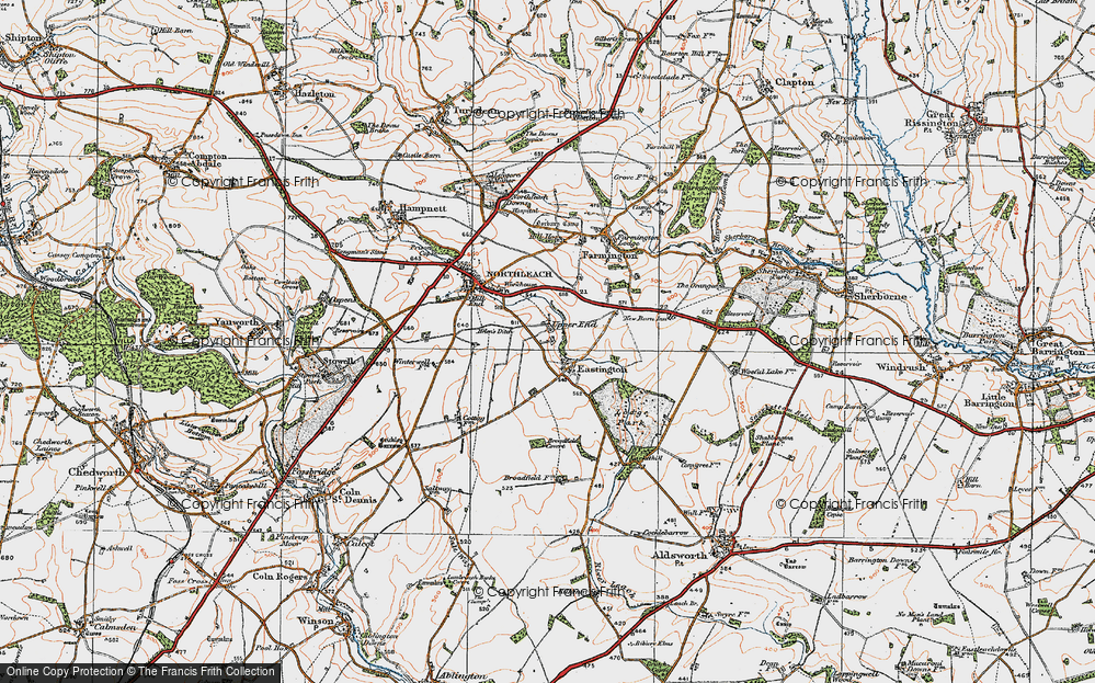Old Map of Upper End, 1919 in 1919