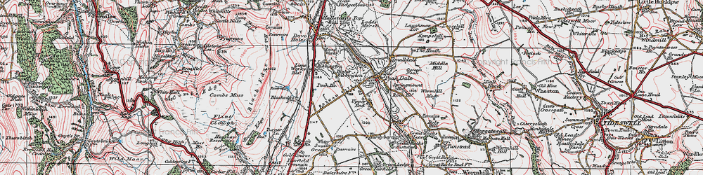 Old map of Upper End in 1923