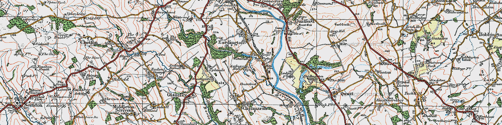 Old map of Upper Forge in 1921