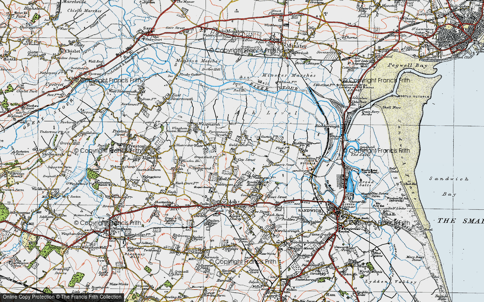 Old Map of Upper Goldstone, 1920 in 1920
