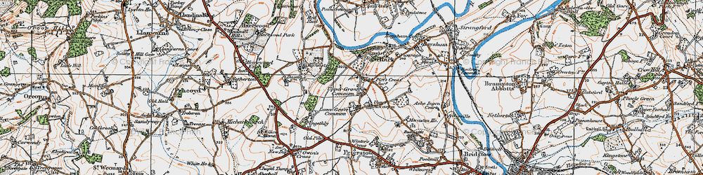 Old map of Upper Grove Common in 1919