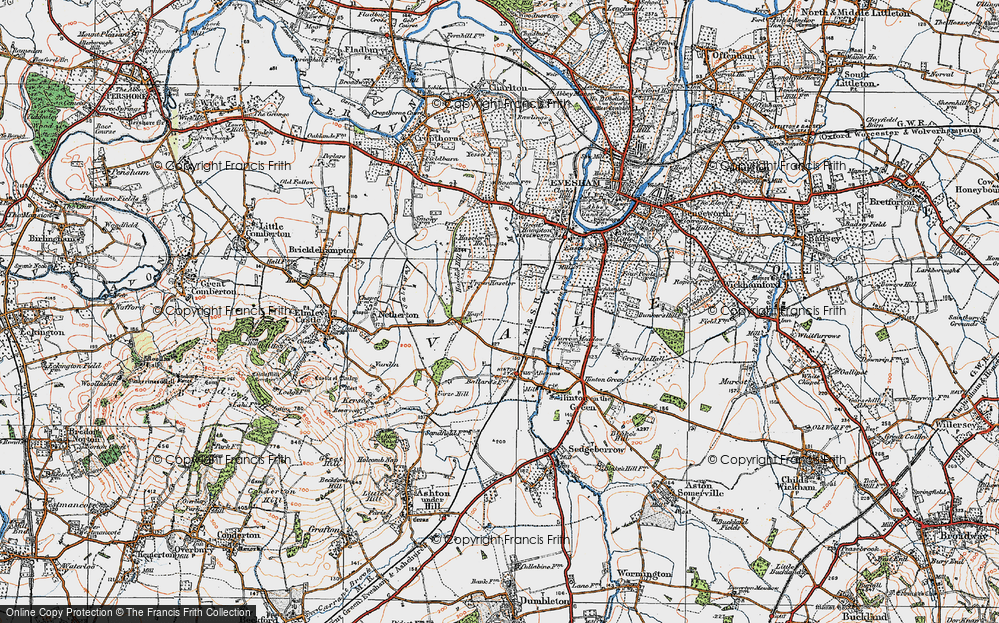 Old Map of Upper Haselor, 1919 in 1919