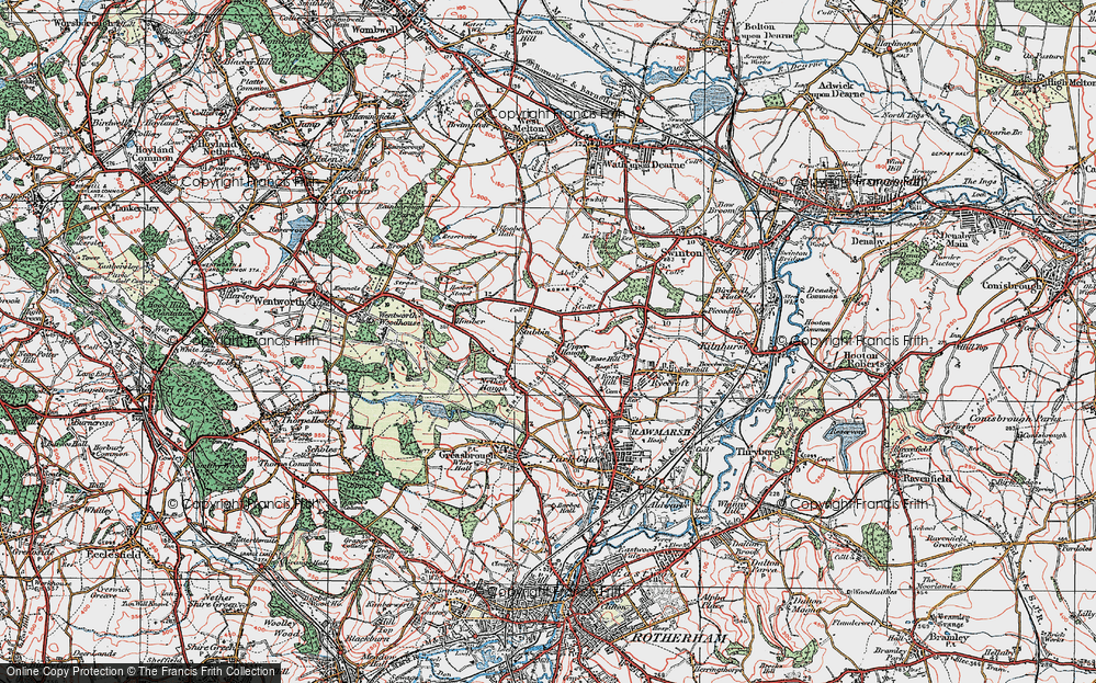 Old Map of Upper Haugh, 1924 in 1924