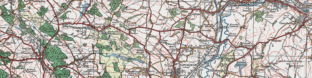 Old map of Upper Haugh in 1924