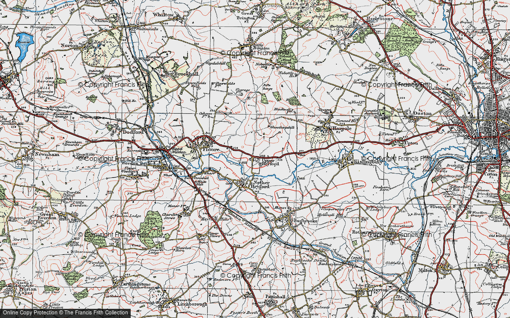 Old Map of Upper Heyford, 1919 in 1919