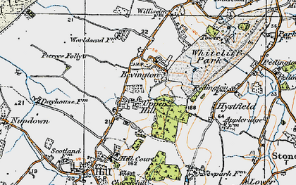 Old map of Upper Hill in 1919