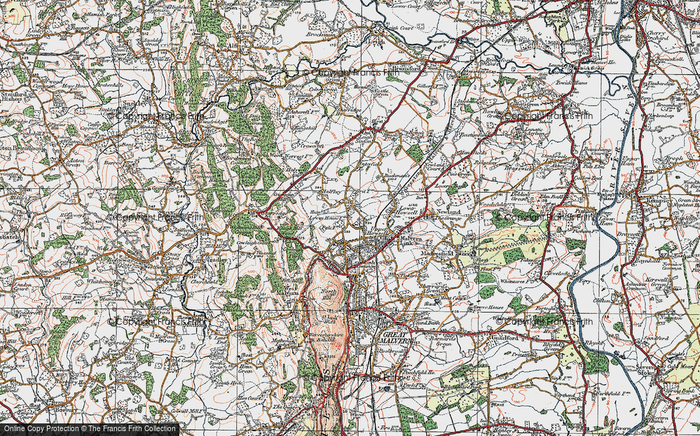 Old Map of Upper Howsell, 1920 in 1920