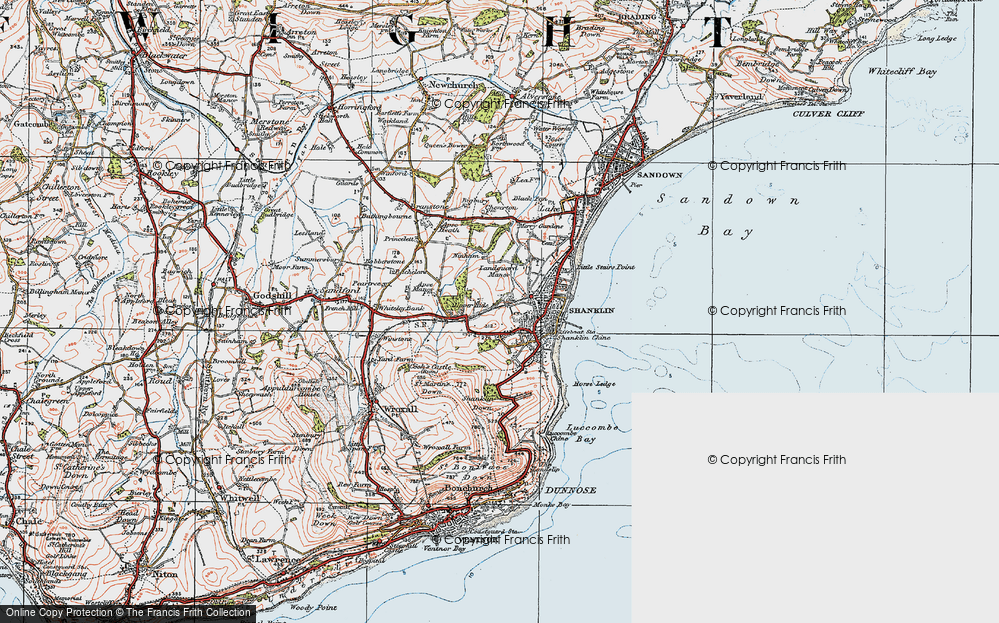 Old Map of Upper Hyde, 1919 in 1919