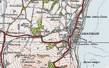 Old map of Upper Hyde in 1919