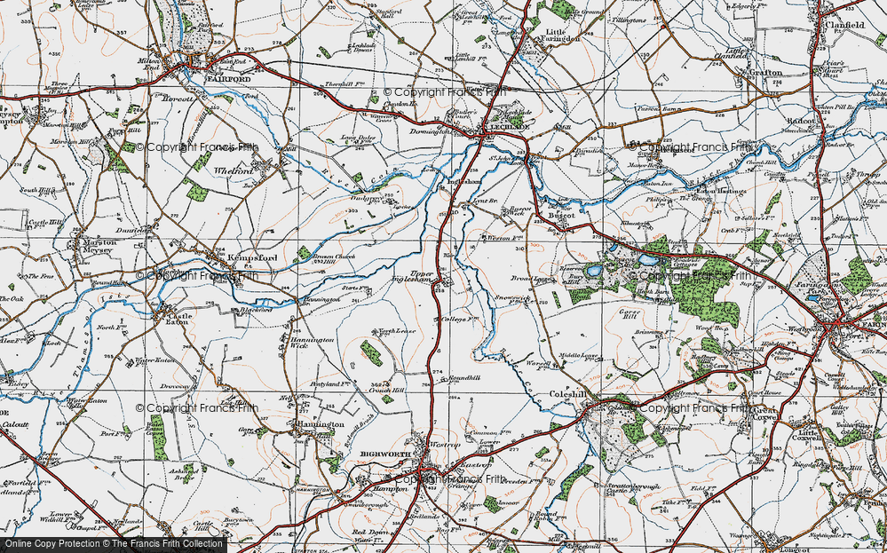 Old Map of Upper Inglesham, 1919 in 1919