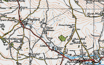Old map of Upper Littleton in 1919