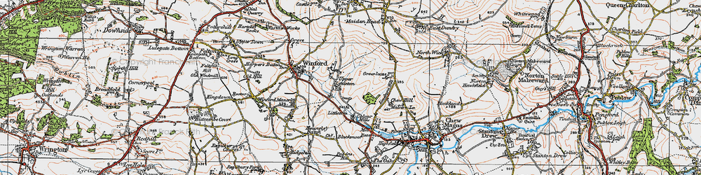 Old map of Upper Littleton in 1919