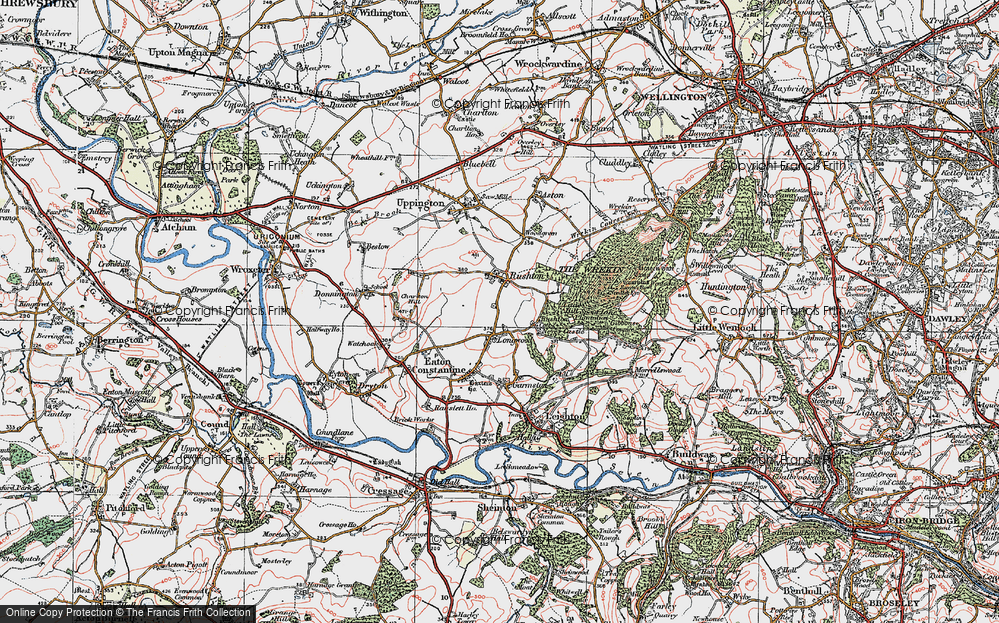 Old Map of Upper Longwood, 1921 in 1921