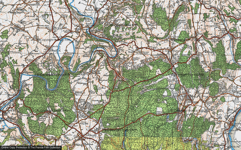 Old Map of Upper Lydbrook, 1919 in 1919