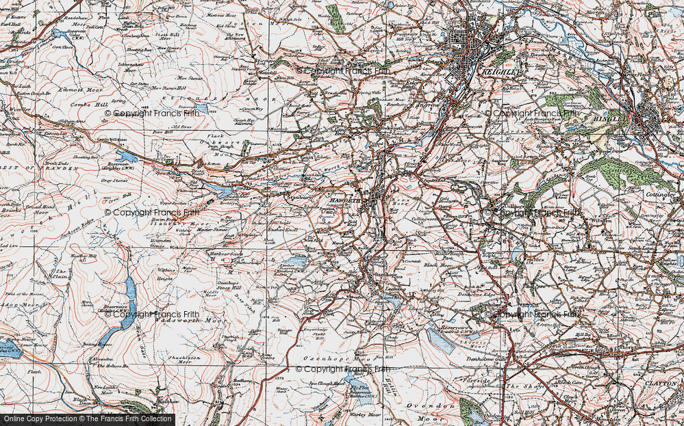 Old Map of Upper Marsh, 1925 in 1925