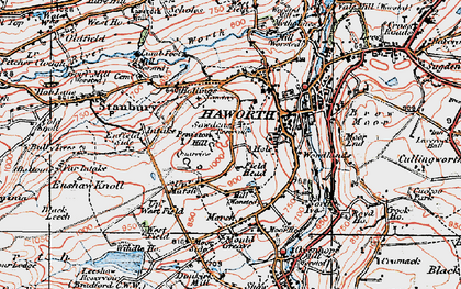 Old map of Upper Marsh in 1925