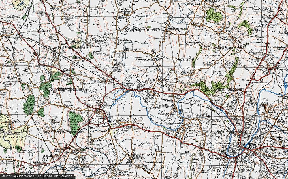 Old Map of Upper Moor, 1919 in 1919