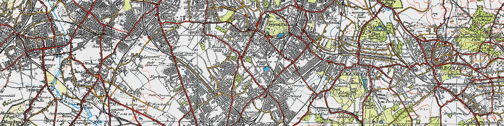 Old map of Upper Norwood in 1920
