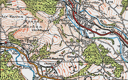 Old map of Upper Ochrwyth in 1919