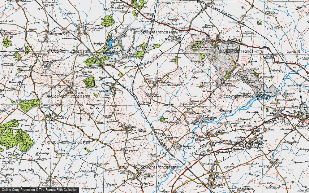 Old Map of Upper Pollicott, 1919 in 1919