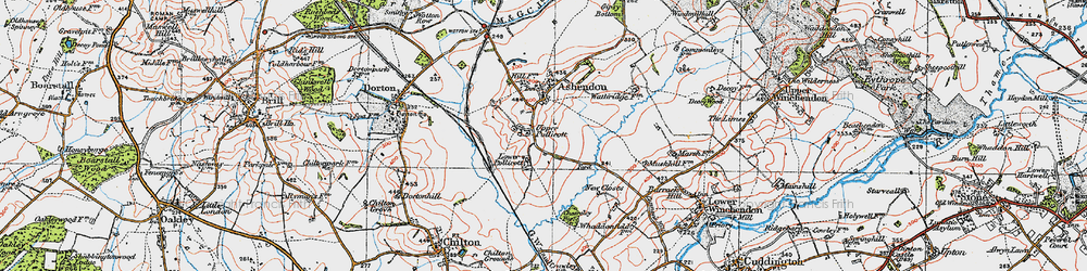 Old map of Upper Pollicott in 1919