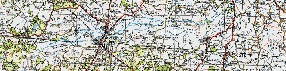 Old map of Upper Postern in 1920