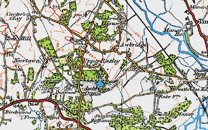Old map of Upper Ratley in 1919