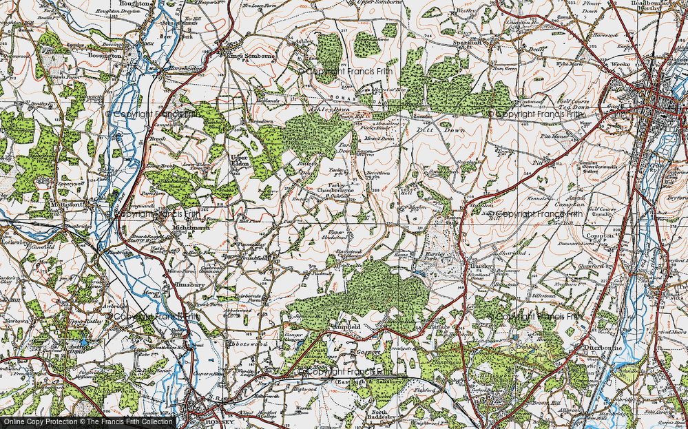 Old Map of Upper Slackstead, 1919 in 1919