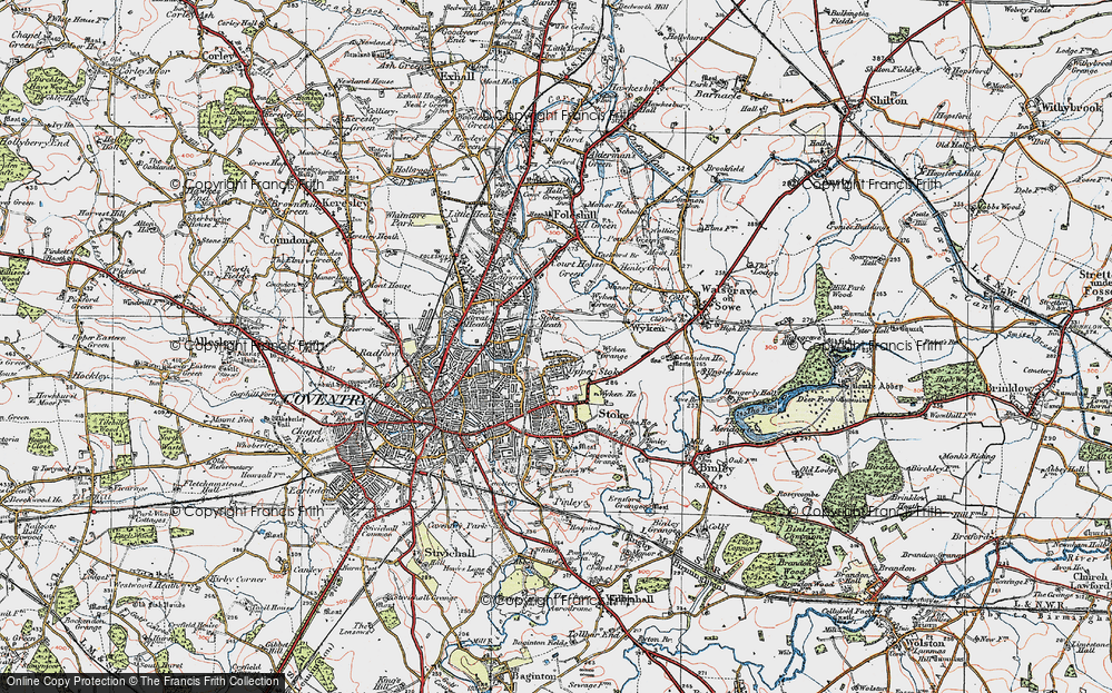 Old Map of Upper Stoke, 1920 in 1920