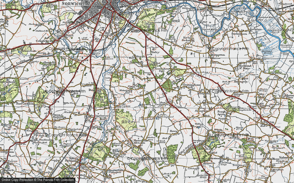 Old Map of Upper Stoke, 1922 in 1922