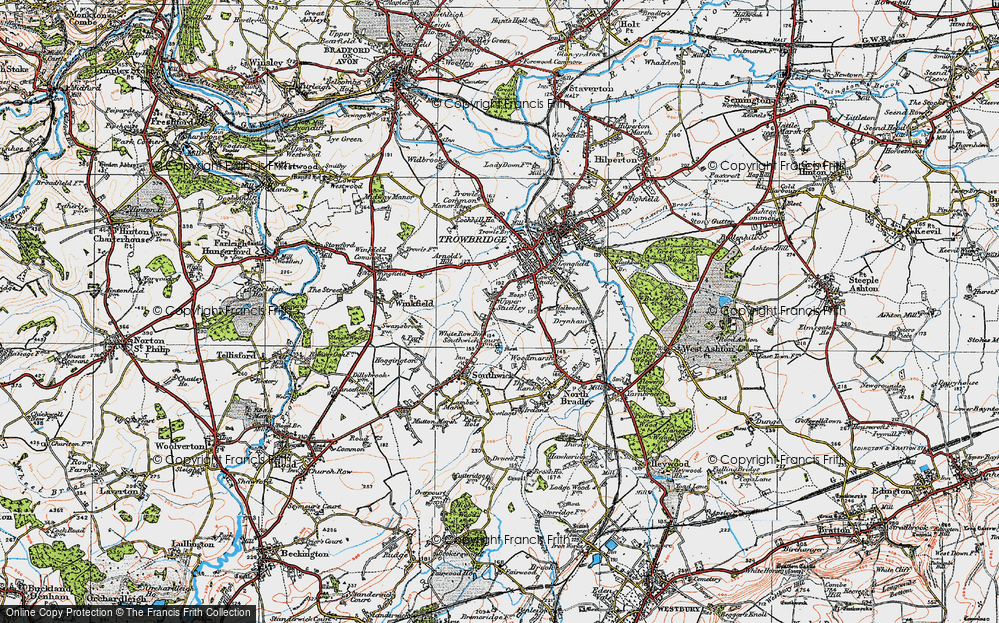 Old Map of Upper Studley, 1919 in 1919
