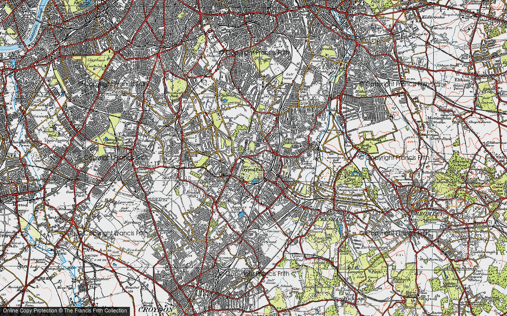 Old Map of Upper Sydenham, 1920 in 1920