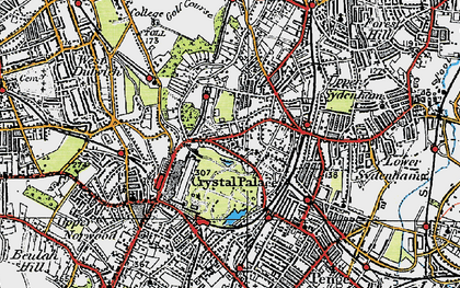 Old map of Upper Sydenham in 1920