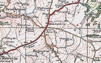 Old map of Upper Town in 1921