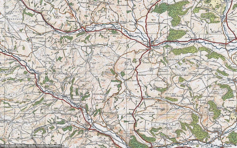 Old Map of Upper Treverward, 1920 in 1920