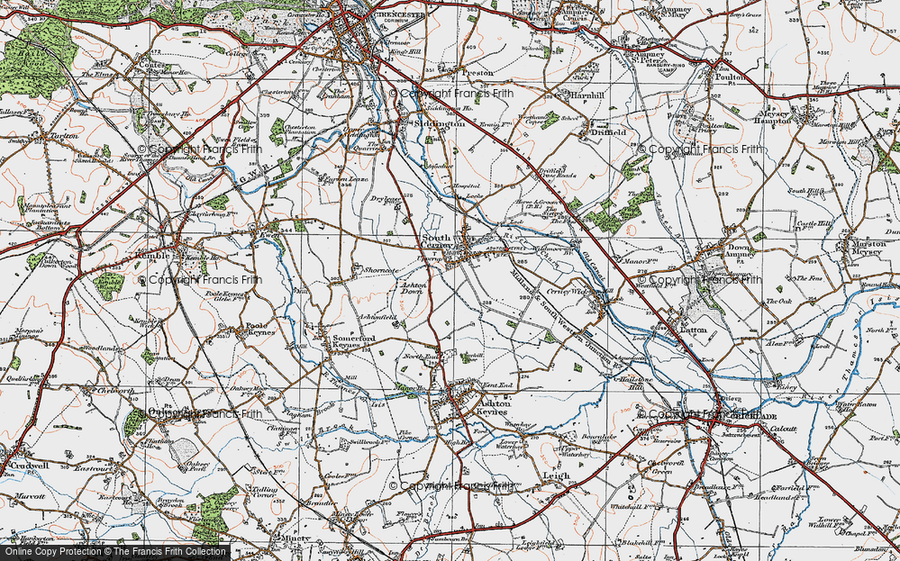 Old Map of Upper Up, 1919 in 1919