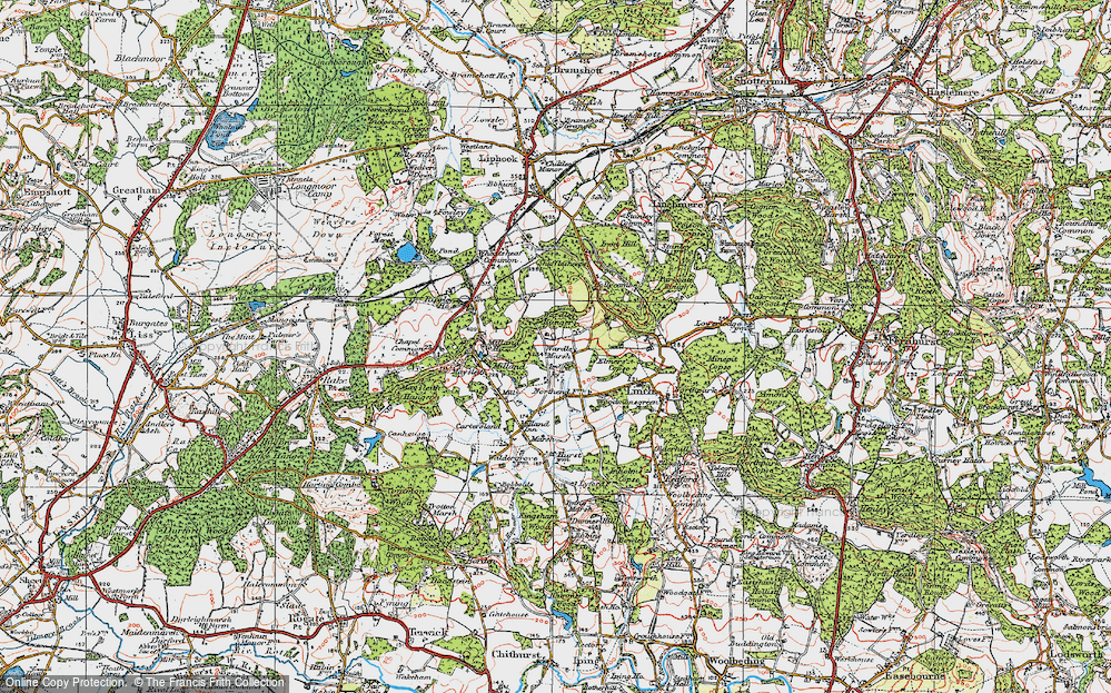 Old Map of Upper Wardley, 1919 in 1919