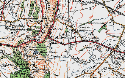 Old map of Upper Welland in 1920