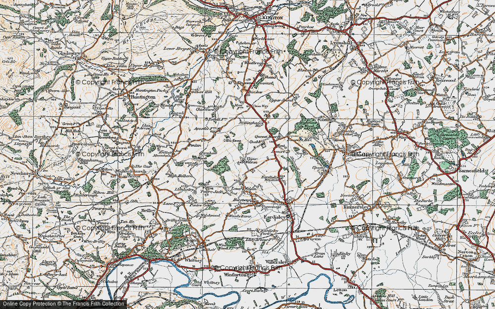 Old Map of Upper Welson, 1919 in 1919