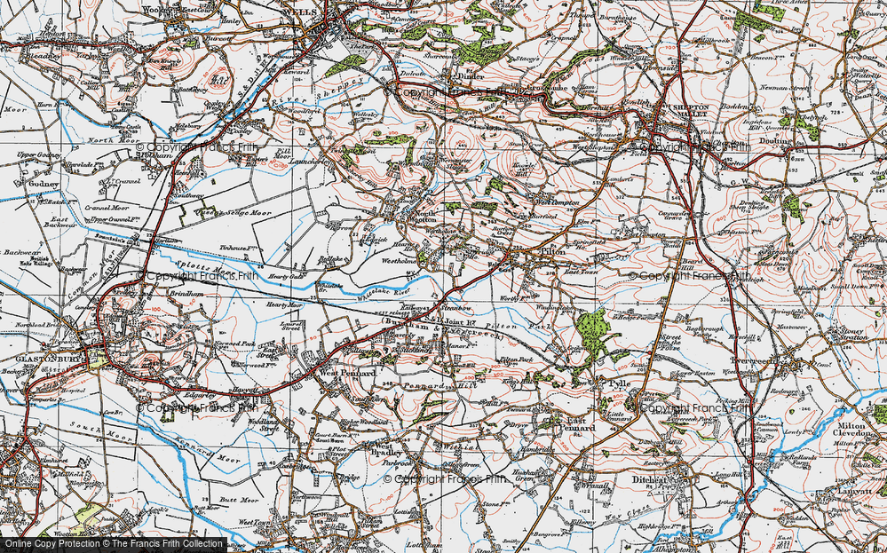 Old Map of Upper Westholme, 1919 in 1919