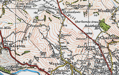 Old map of Upper Weston in 1919
