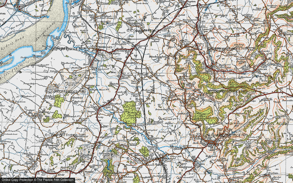 Old Map of Upper Wick, 1919 in 1919