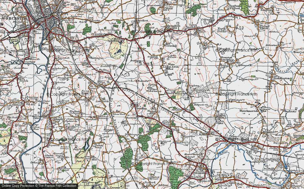 Old Map of Upper Wolverton, 1919 in 1919