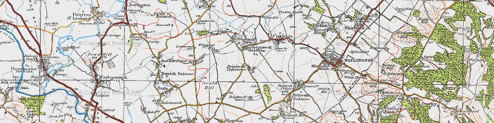 Old map of Upperton in 1919