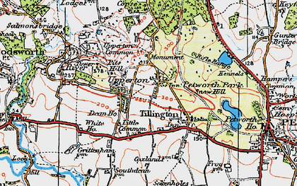 Old map of Upperton in 1920