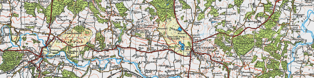 Old map of Upperton in 1920