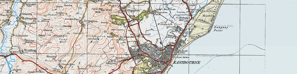 Old map of Upperton in 1920